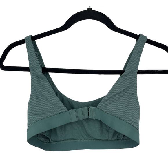 Lively Bra The RIbbed Scoop back bralette green Small S - Picture 2 of 4